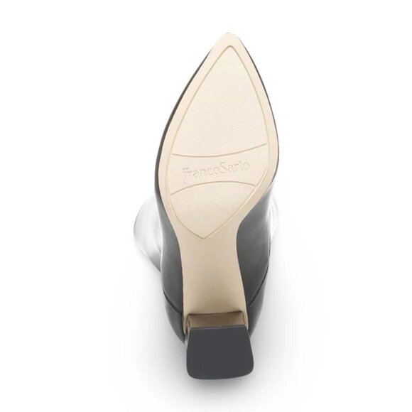 Franco Sarto Womens Katherine Knee High Heeled Boots Silver Metallic Stretch 10 - Picture 5 of 5